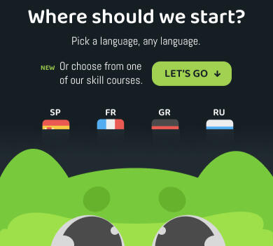 Duolingo onboarding