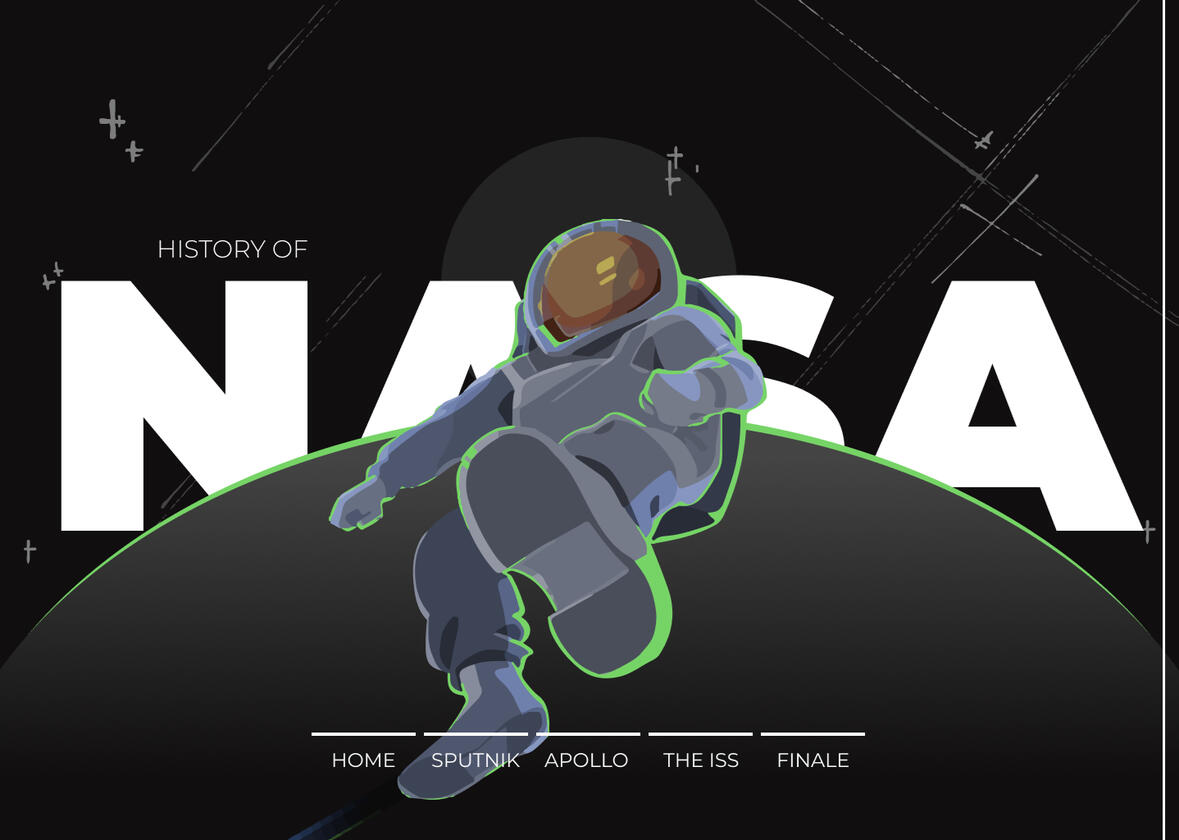 History of NASA illustrative site concept