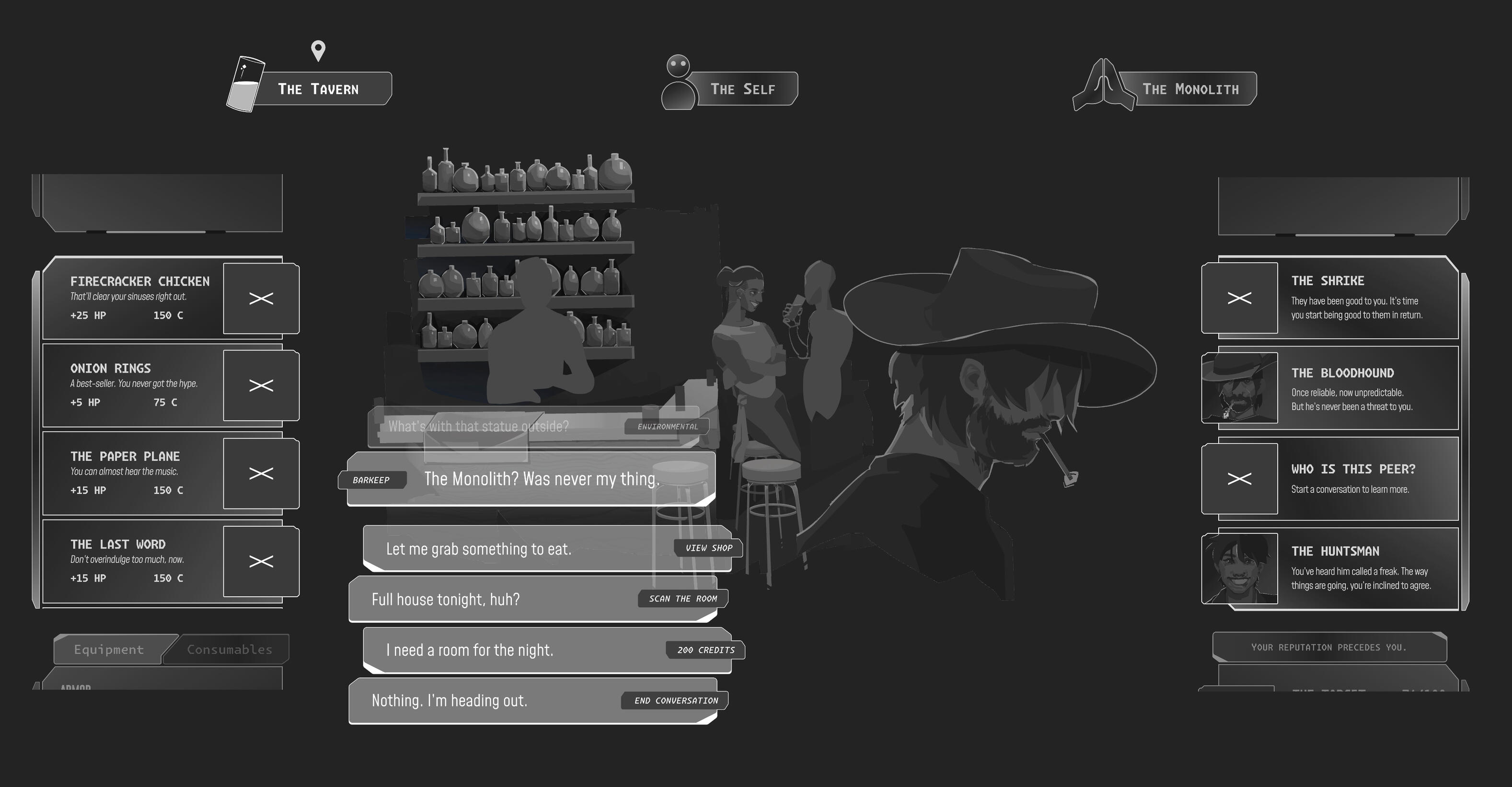 The Tavern, before all the painting is finished.