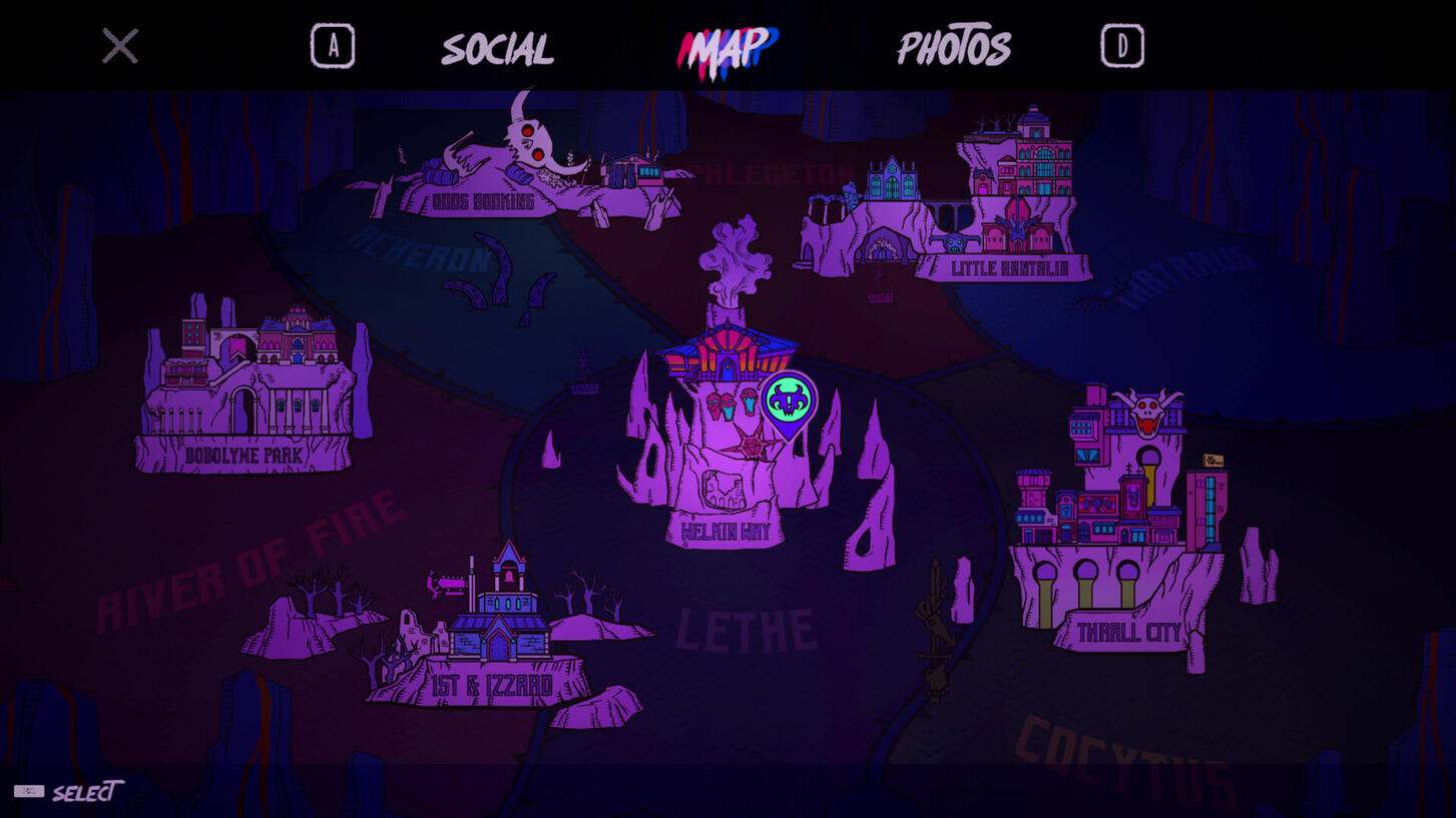 In-game pause screen - Map