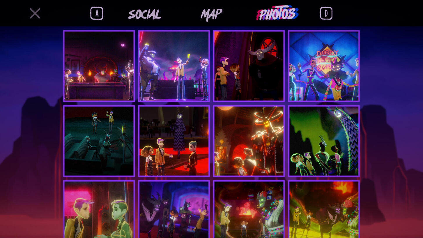 In-game pause screen - Photos