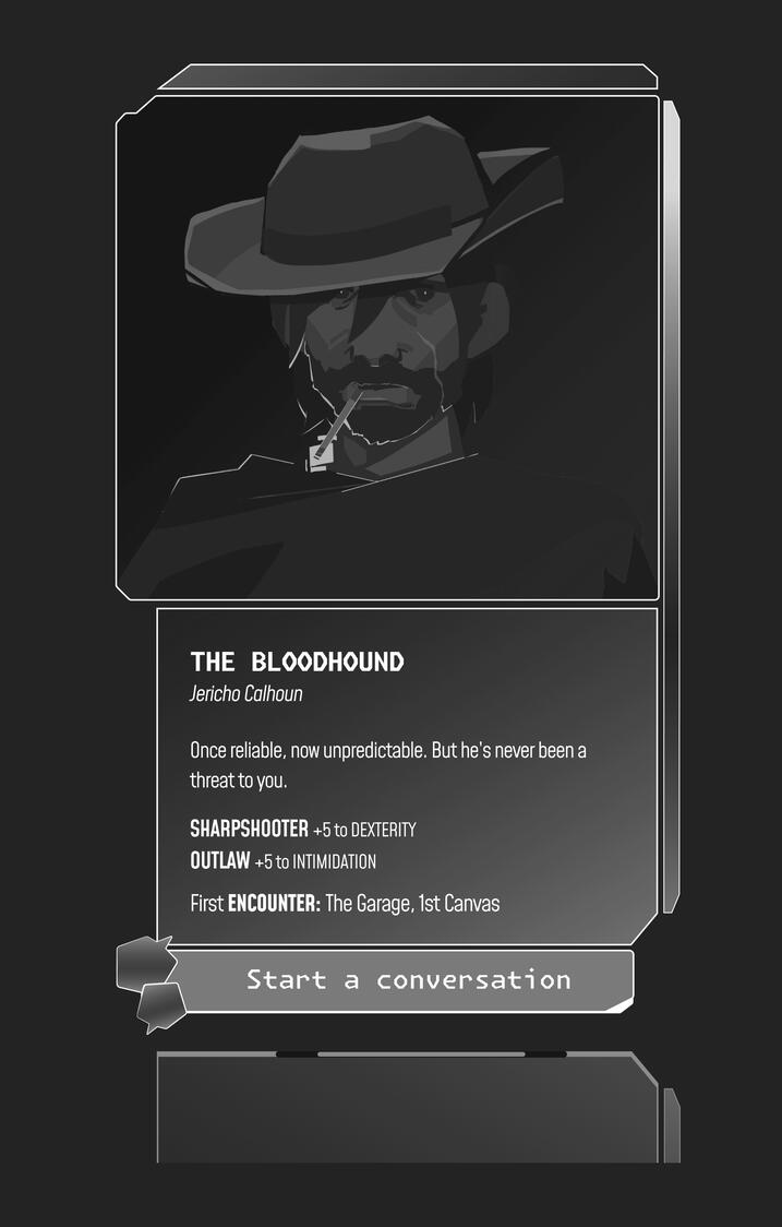The Bloodhound's NPC profile.