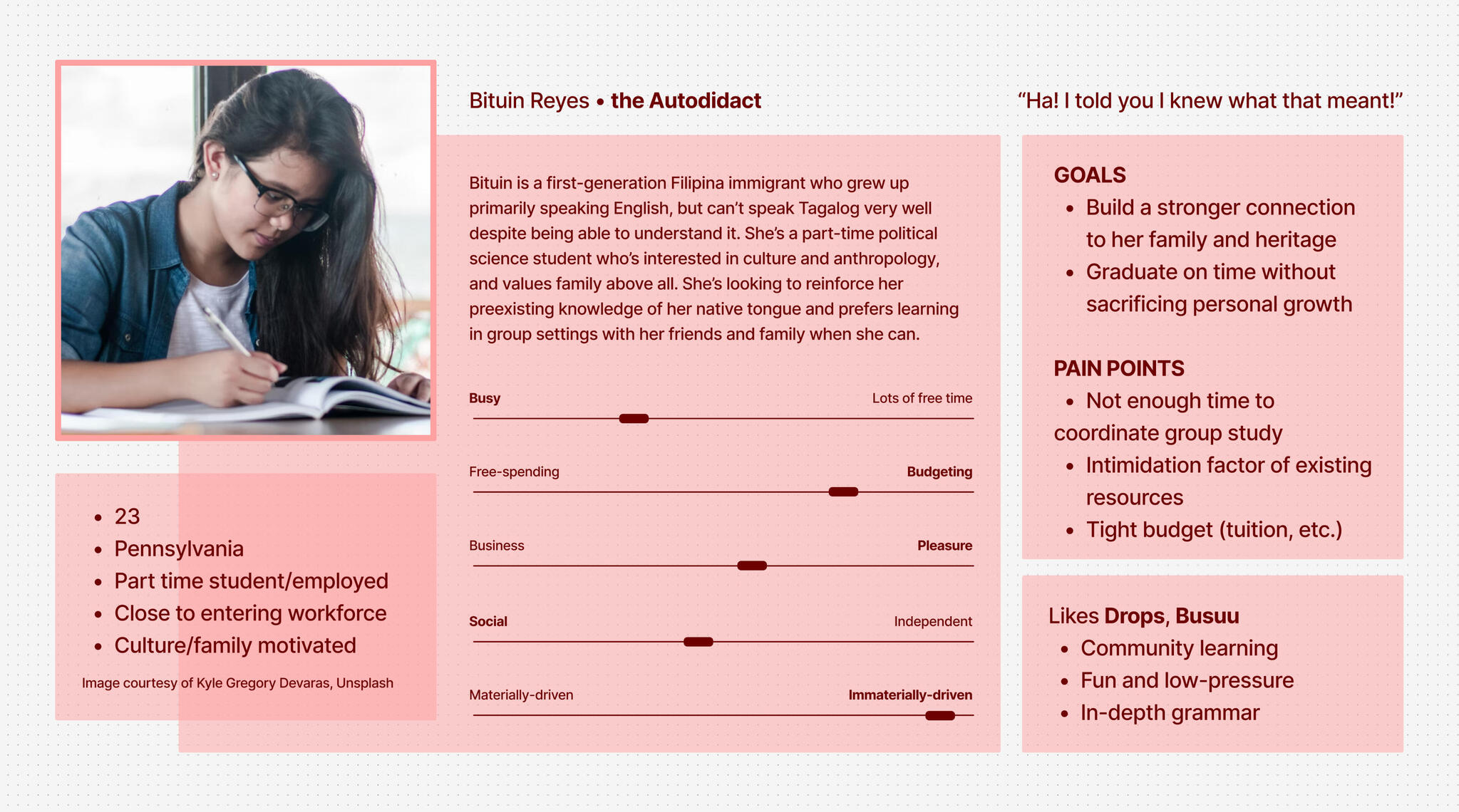 Bituin, a culture-driven learner.