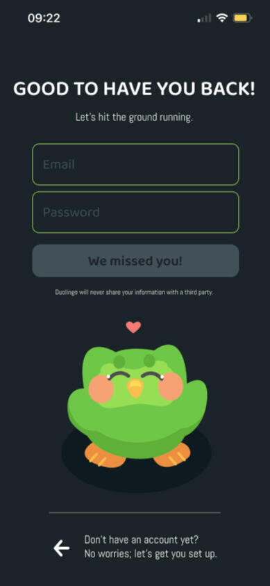Rework - login screen