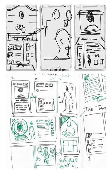 Very first concept thumbnails.