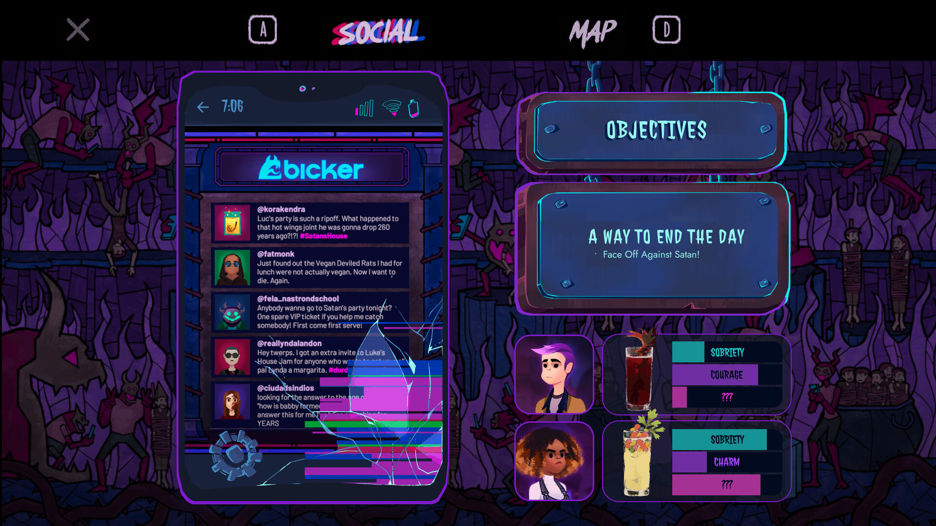 Reworked pause menu overview